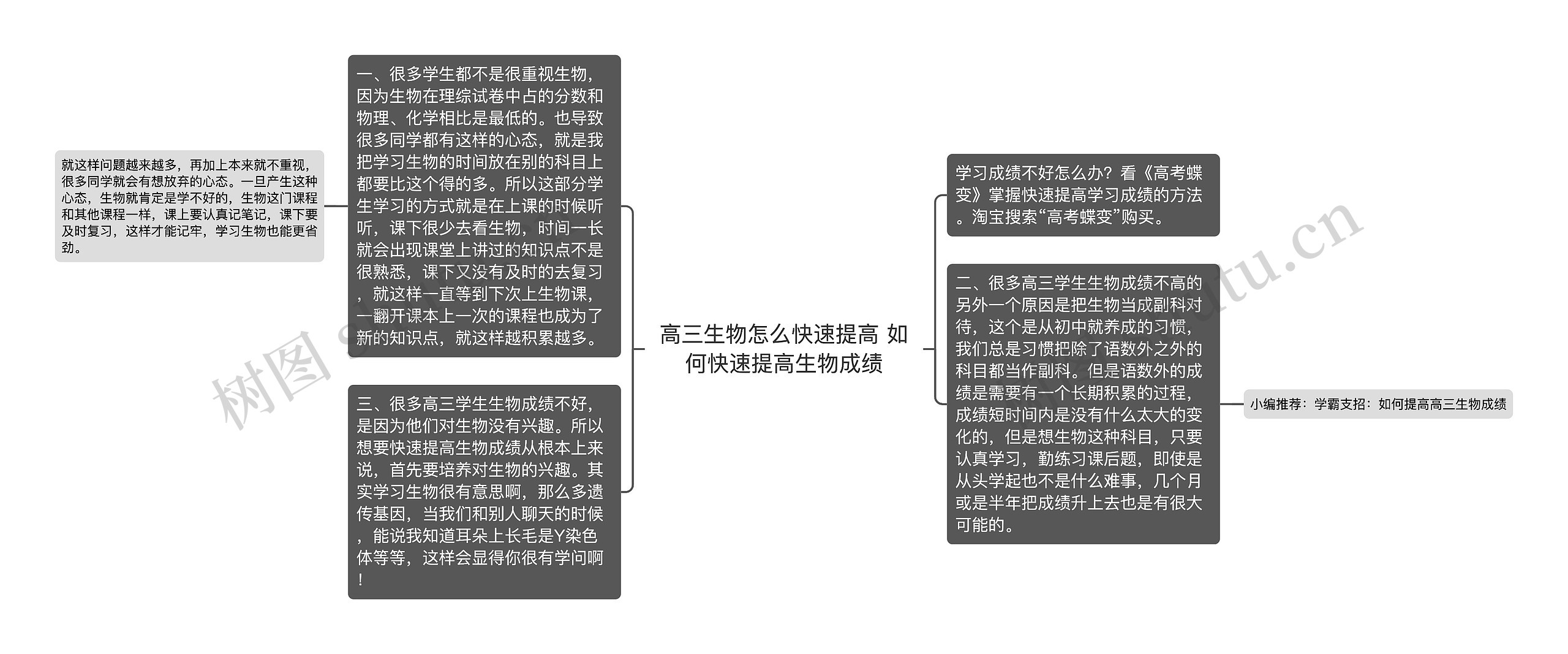 高三生物怎么快速提高 如何快速提高生物成绩思维导图