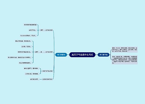 此天子气也是什么句式
