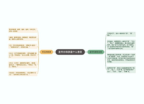 皇帝自称朕是什么意思