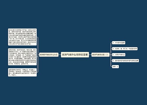 欧洲气候什么性特征显著