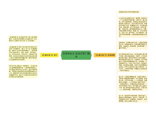 贫贱有此女 始适还家门翻译