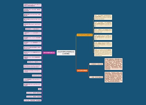 2022年高考文科数学必记公式有哪些 2022年高考文科数学必记公式有哪些