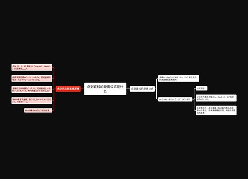 点到直线的距离公式是什么