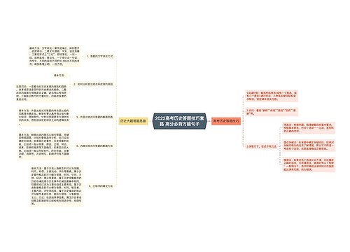 2022高考历史答题技巧套路 高分必背万能句子