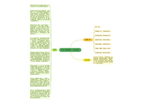 李白行路难其一全诗赏析