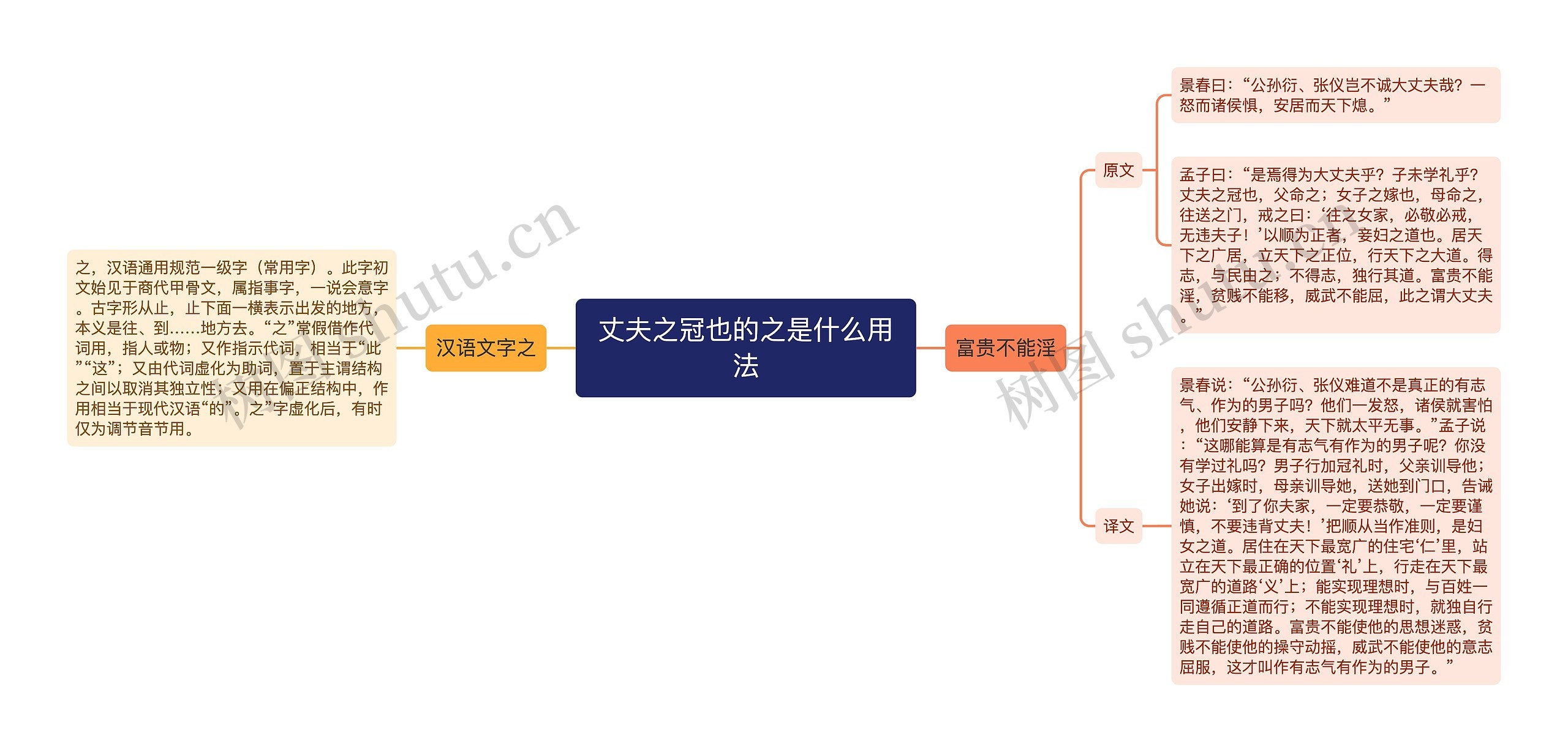 丈夫之冠也的之是什么用法