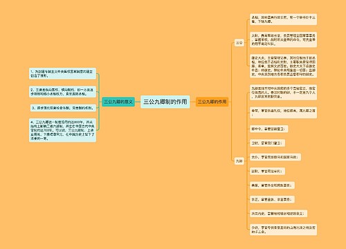 三公九卿制的作用