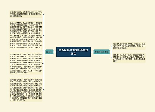 犹抱琵琶半遮面的寓意是什么