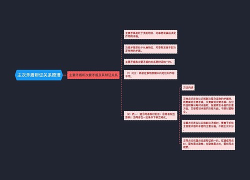 主次矛盾辩证关系原理