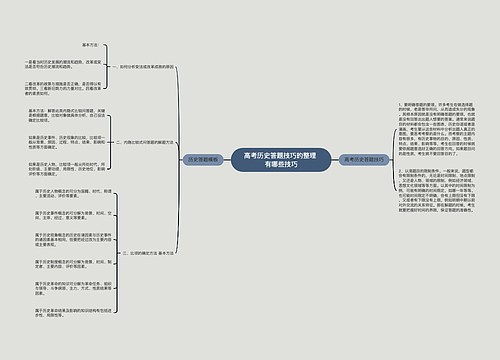 高考历史答题技巧的整理 有哪些技巧