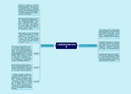 小孩基因突变有哪几种类型