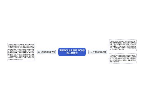 高考政治怎么答题 政治答题注意事项