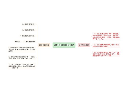 破折号的作用及用法