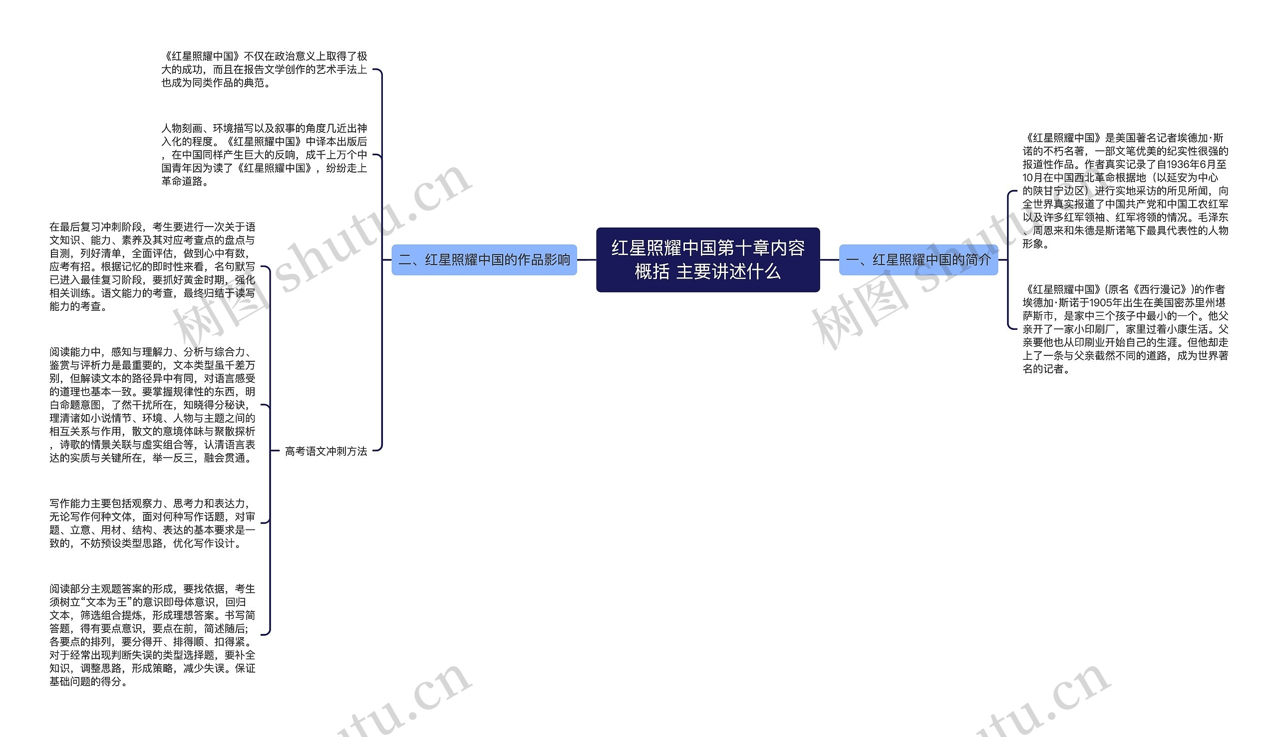 红星照耀中国第十章内容概括 主要讲述什么