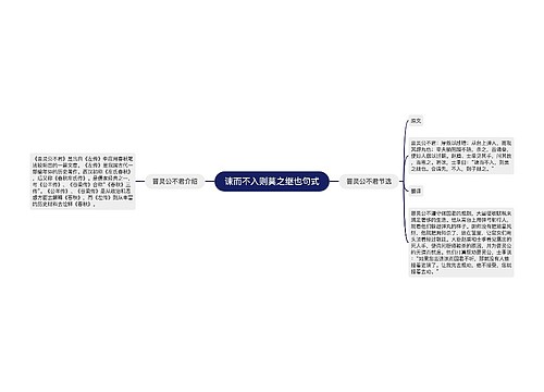 谏而不入则莫之继也句式