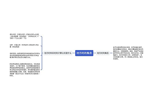 地方时的概念