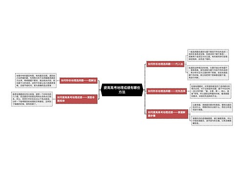 提高高考地理成绩有哪些方法