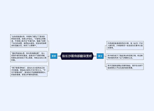 投长沙裴侍郎翻译赏析