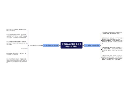 辩证唯物法的联系观,辩证唯物法的发展观