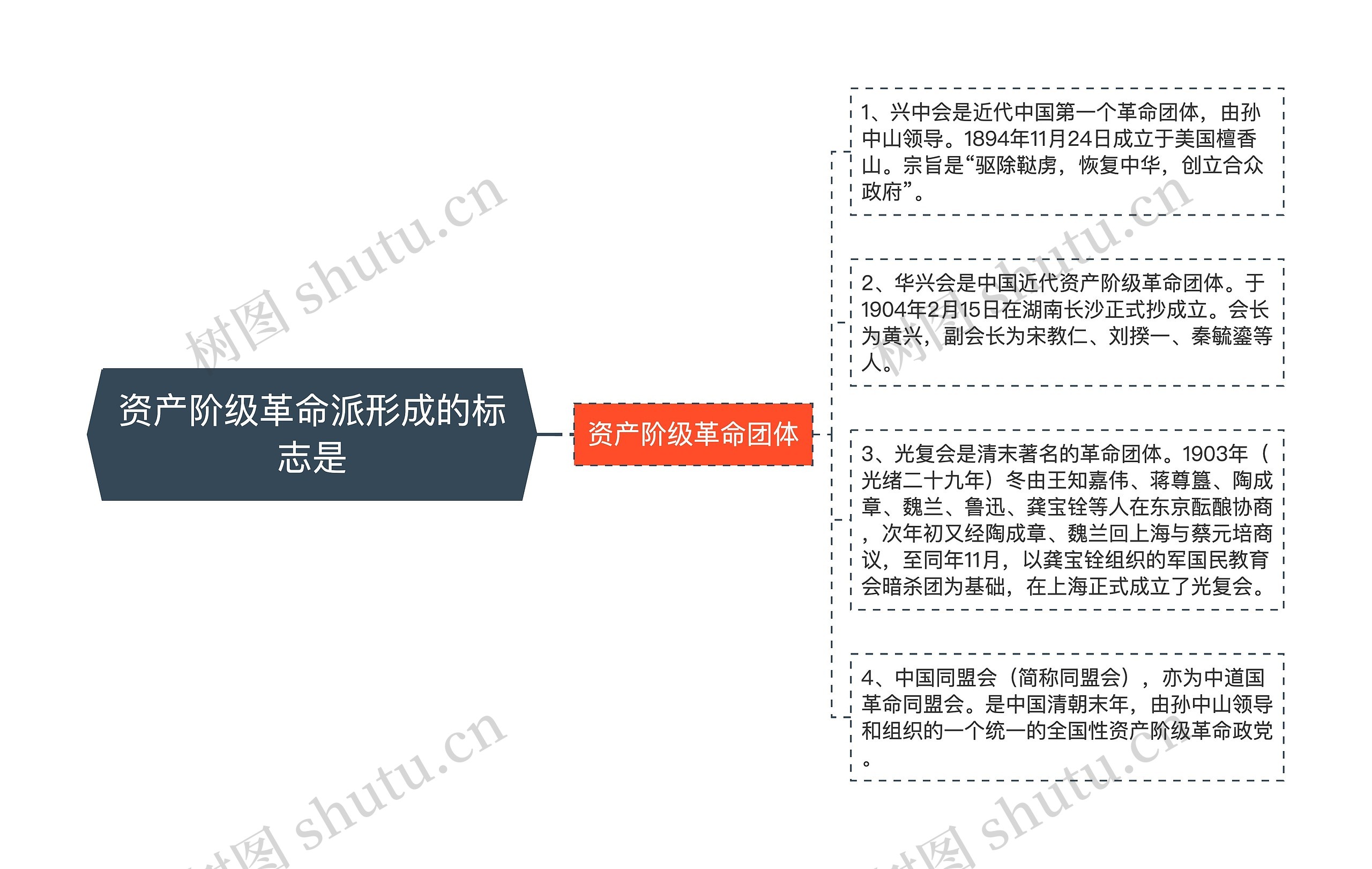 资产阶级革命派形成的标志是思维导图