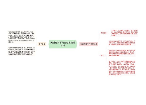 天道有常不为尧存出自哪本书