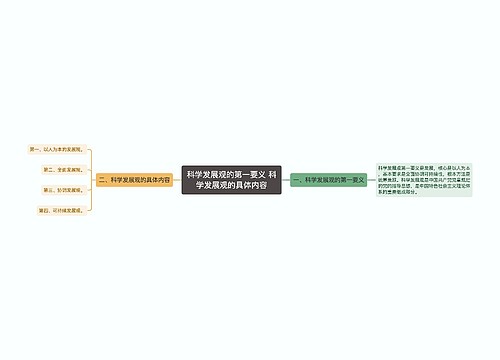 科学发展观的第一要义 科学发展观的具体内容