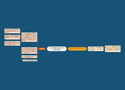 高中生物新陈代谢与ATP知识点总结