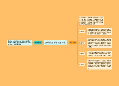货币的基本职能是什么