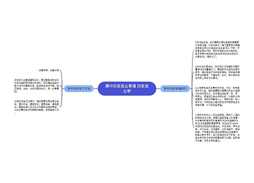 高中历史怎么背诵 历史怎么学