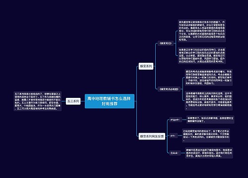 高中地理教辅书怎么选择 好用推荐