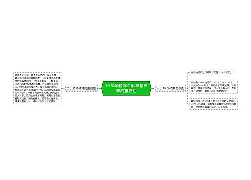 75 %酒精怎么配,酒精稀释的重要性