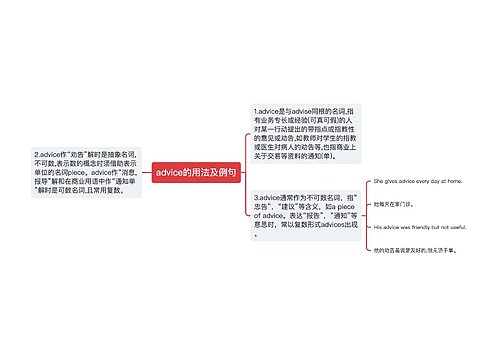 advice的用法及例句