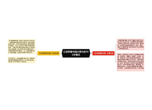 红星照耀中国主要内容200字概括