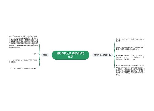 梯形体积公式 梯形体积怎么求