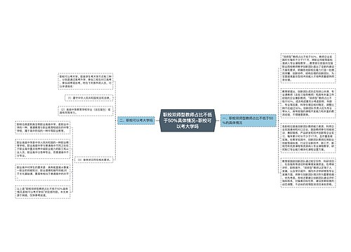 职校双师型教师占比不低于50%具体情况-职校可以考大学吗