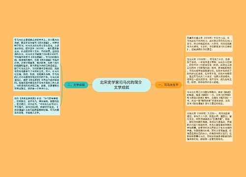 北宋史学家司马光的简介 文学成就