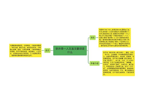 穿井得一人文言文翻译是什么