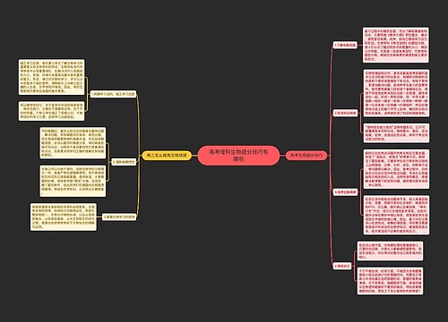 高考理科生物提分技巧有哪些