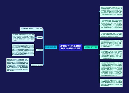 高考倒计时60天地理提分技巧 怎么提高地理成绩