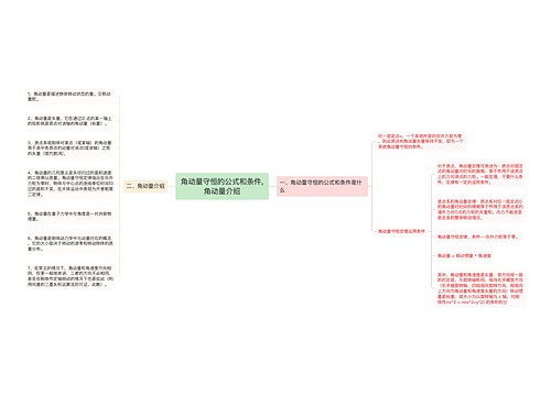 ​角动量守恒的公式和条件,角动量介绍