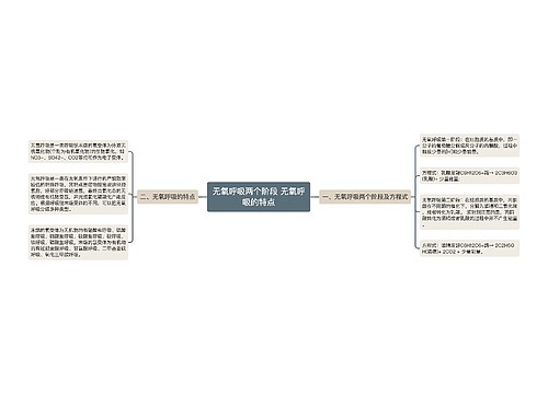 无氧呼吸两个阶段 无氧呼吸的特点