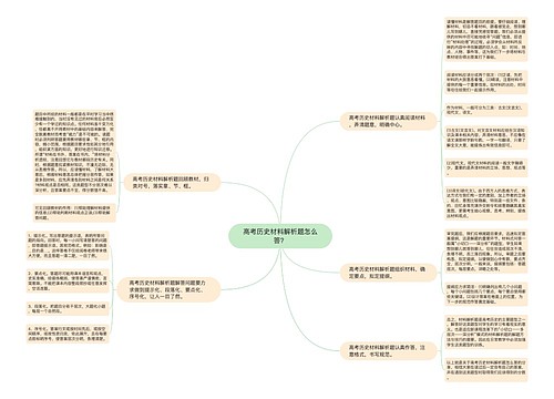 高考历史材料解析题怎么答？