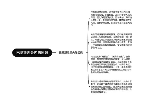 巴基斯坦是内陆国吗