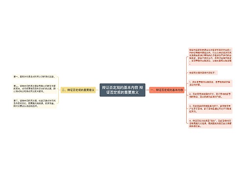 辩证否定观的基本内容 辩证否定观的重要意义