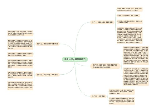 高考地理大题答题技巧