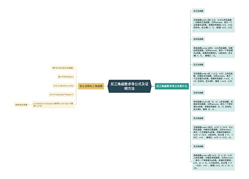 反三角函数求导公式及证明方法