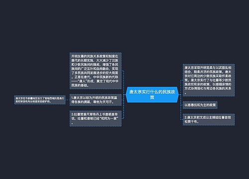 唐太宗实行什么的民族政策