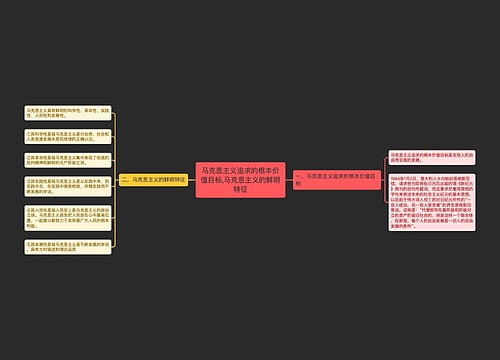 马克思主义追求的根本价值目标,马克思主义的鲜明特征