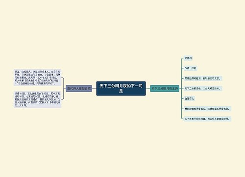 天下三分明月夜的下一句是