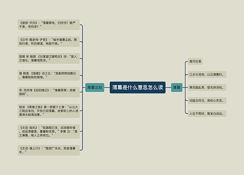 薄暮是什么意思怎么读